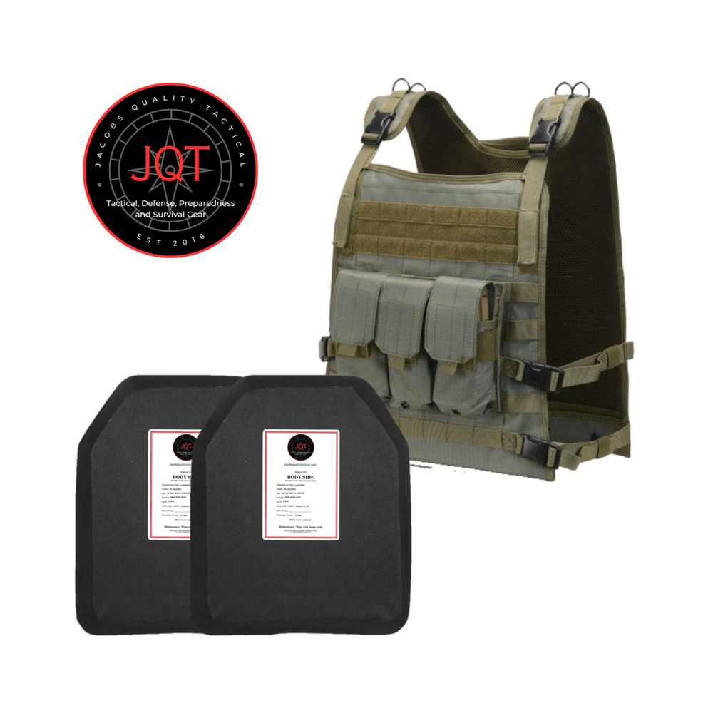 JQT Wildcat Level III+ Polyethene Body Armor Bundle Lightweight Level 3+ Armor