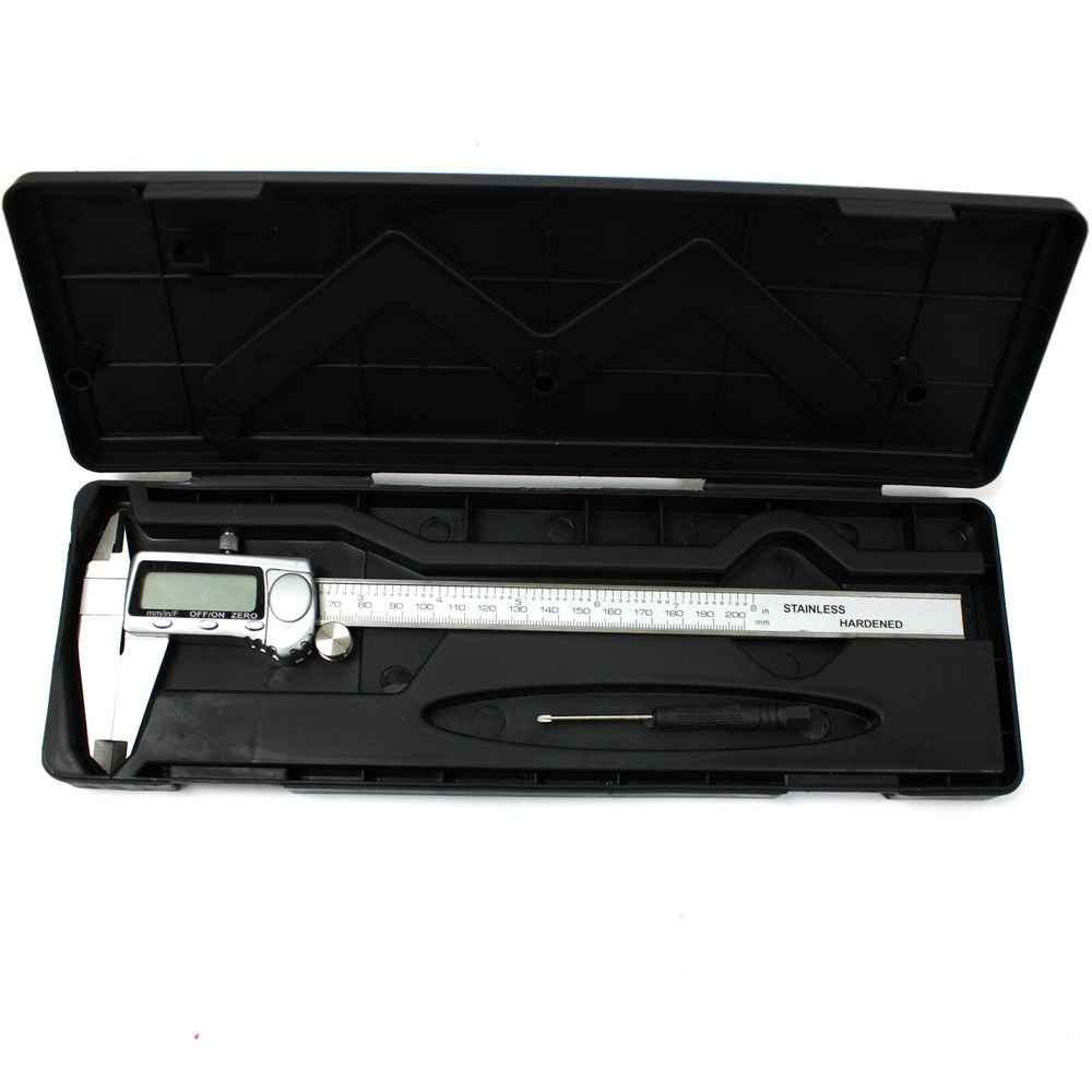 8" DIGITAL ELECTRONIC CALIPER *LCD DISPLAY*+ BATTERY Precision Measuring Tools
