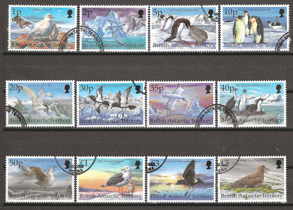 BRITISH ANTARCTIC TERRITORY 1998 SG 290/301 USED