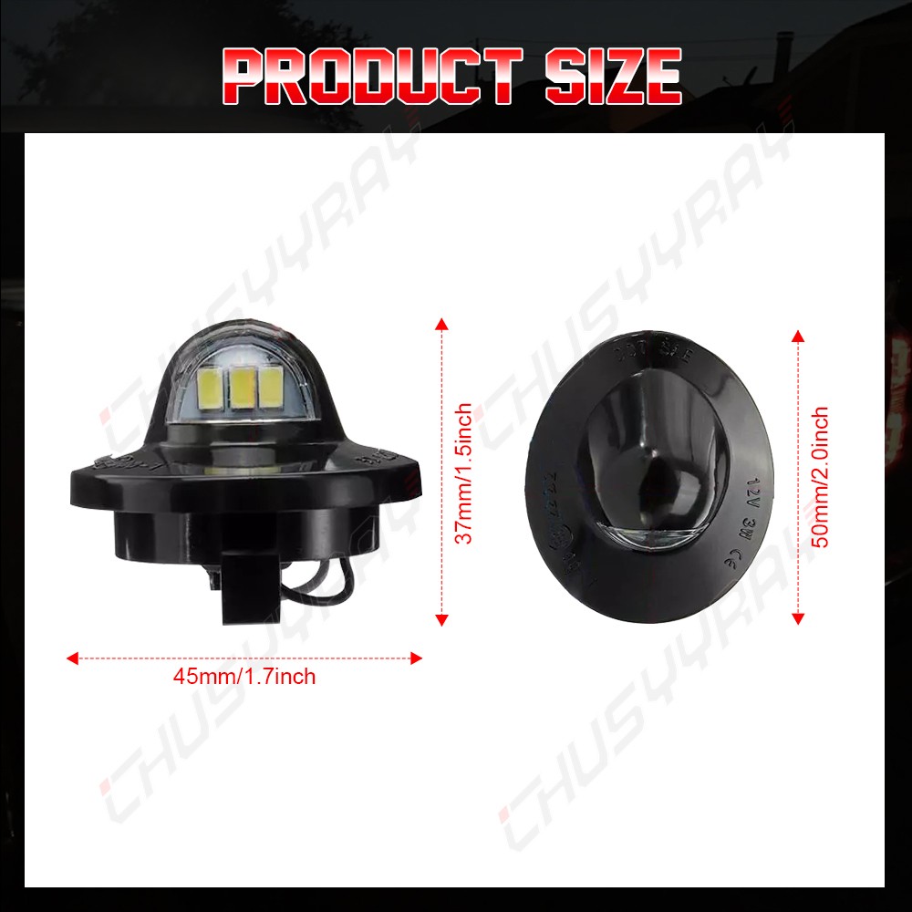 For 2000-05 Ford Excursion LED License Plate Light Tag Lamp Assembly Replacement