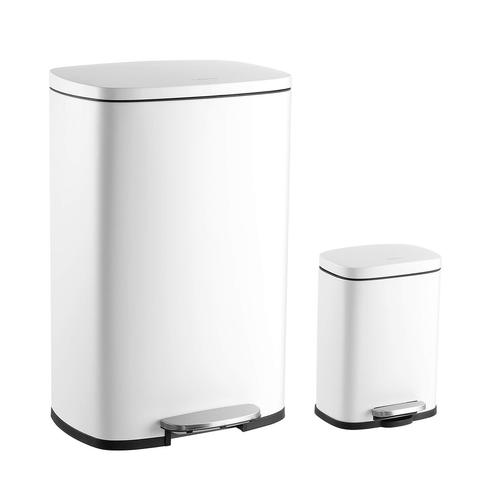 happimess HPM1006C Connor Rectangular Trash Can with Soft-Close Lid and Free ...