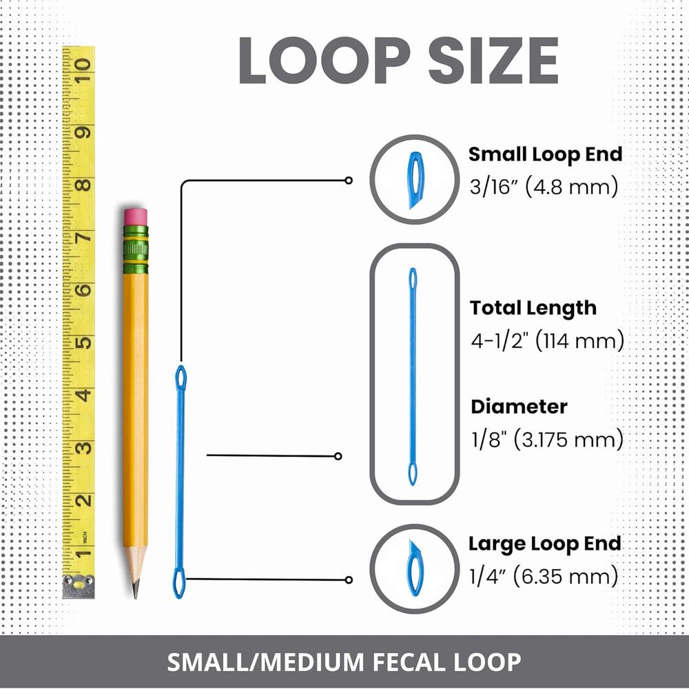 Fecal Loop for Small and Medium Animals, Stool Sample Collection Kit for Smal...