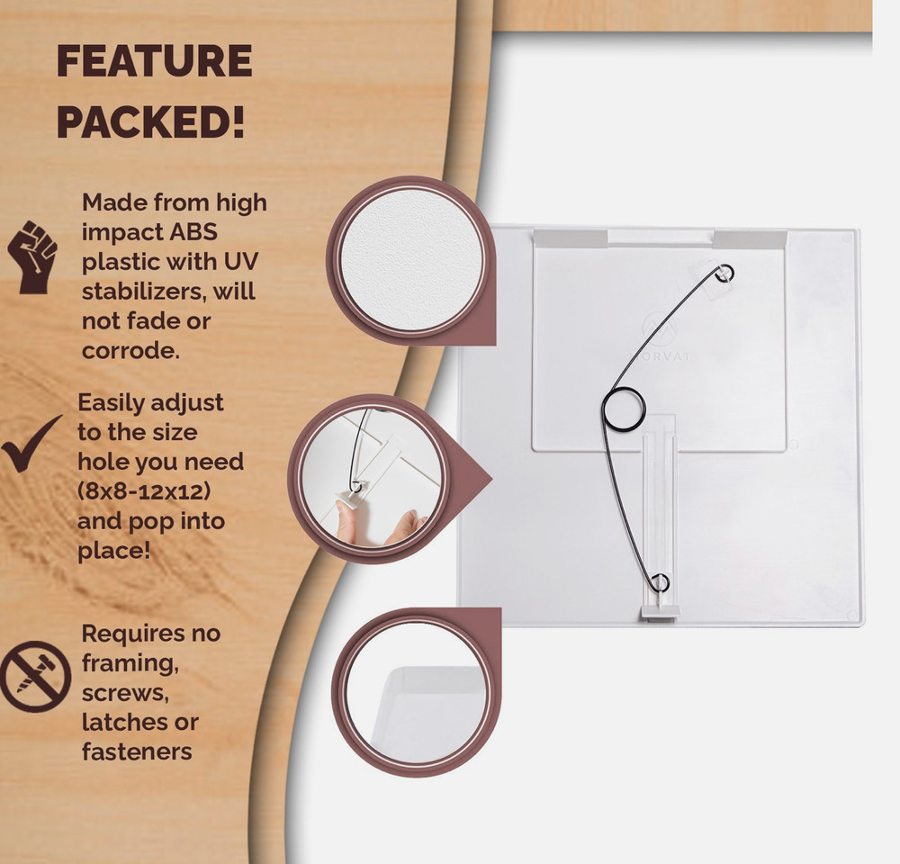 4 pack Morvat 6x6 Adjustable Spring Access Panel for Drywall & Ceiling