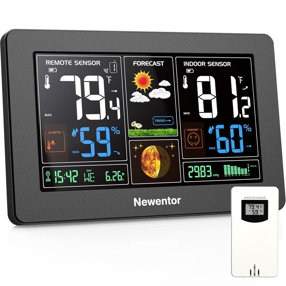 Smart Wireless Weather Forecast Station with Adjustable Backlight & Multi-Sensor