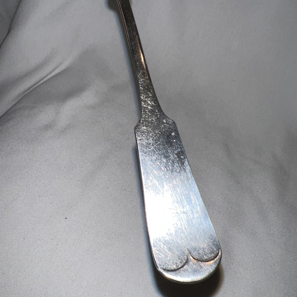 One Tablespoon Serving Spoon Reed & Barton Silver Tone Engraved Lizzie On Back