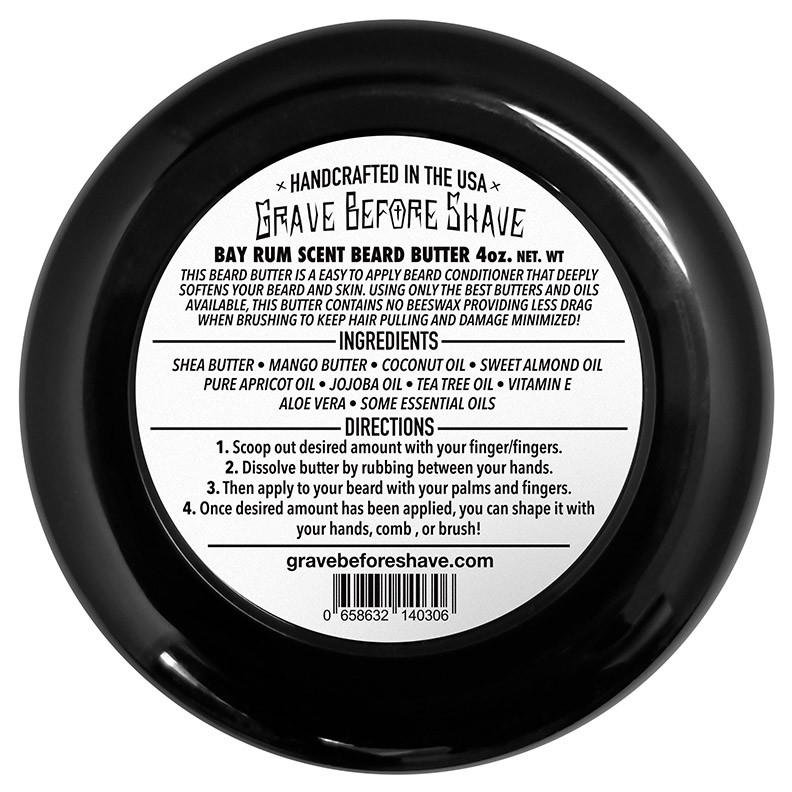 Grave Before Shave Beard Butter (Bay Rum Blend)