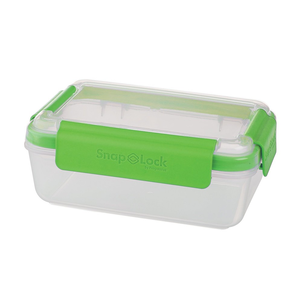SnapLock by 4-Cup Storage Container - Green, Easy-To-Open, Leak-Proof Silicon...
