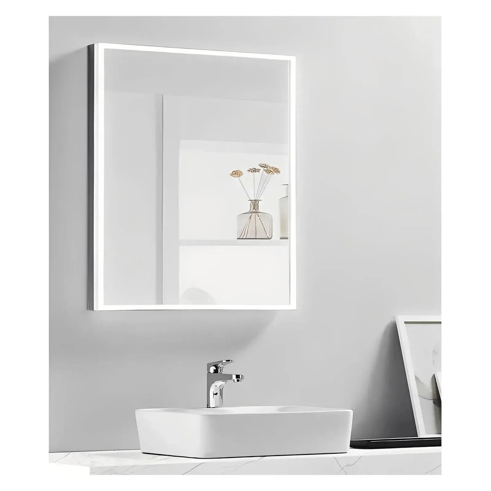 NEBULA LED LIGHTED BATHROOM VANITY RECTANGLE MIRROR - 32 x 24