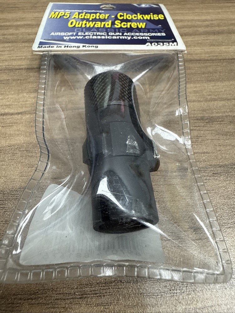 Airsoft Accessory Classic Army MP5 Adapter - Clockwise Outward Screw A035M *NEW*