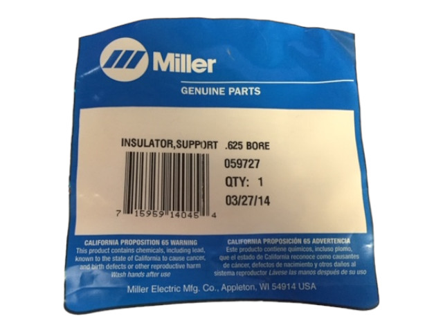 MILLER WELDING INSULATOR SUPPORT .625 BOR 059727 NEW OEM 059727