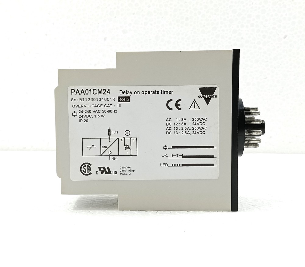 CARLO GAVAZZI PAA01 DELAY ON OPERATE TIMER PAA01CM24