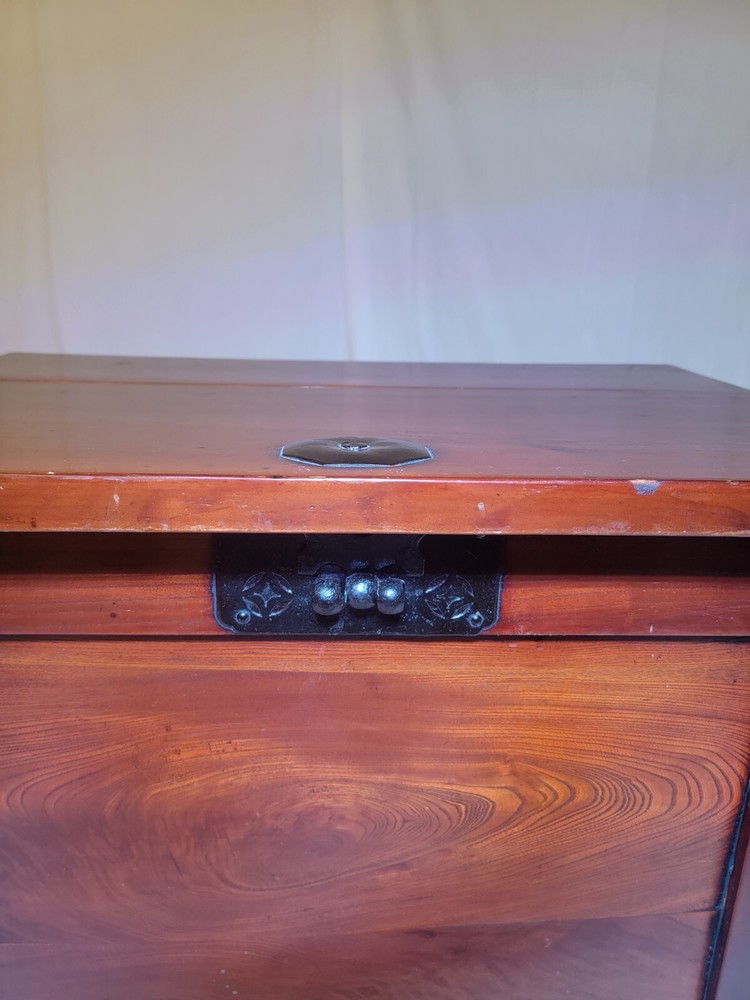 Antique Korean Storage Chest Asian Rice Bin