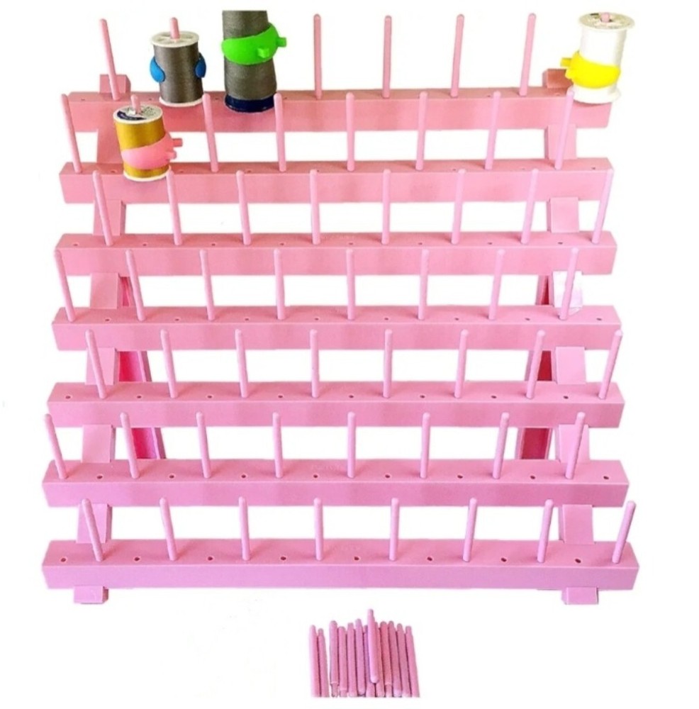 PeavyTailor 70 Spools Thread Holder Thread Rack Thread Organizer White