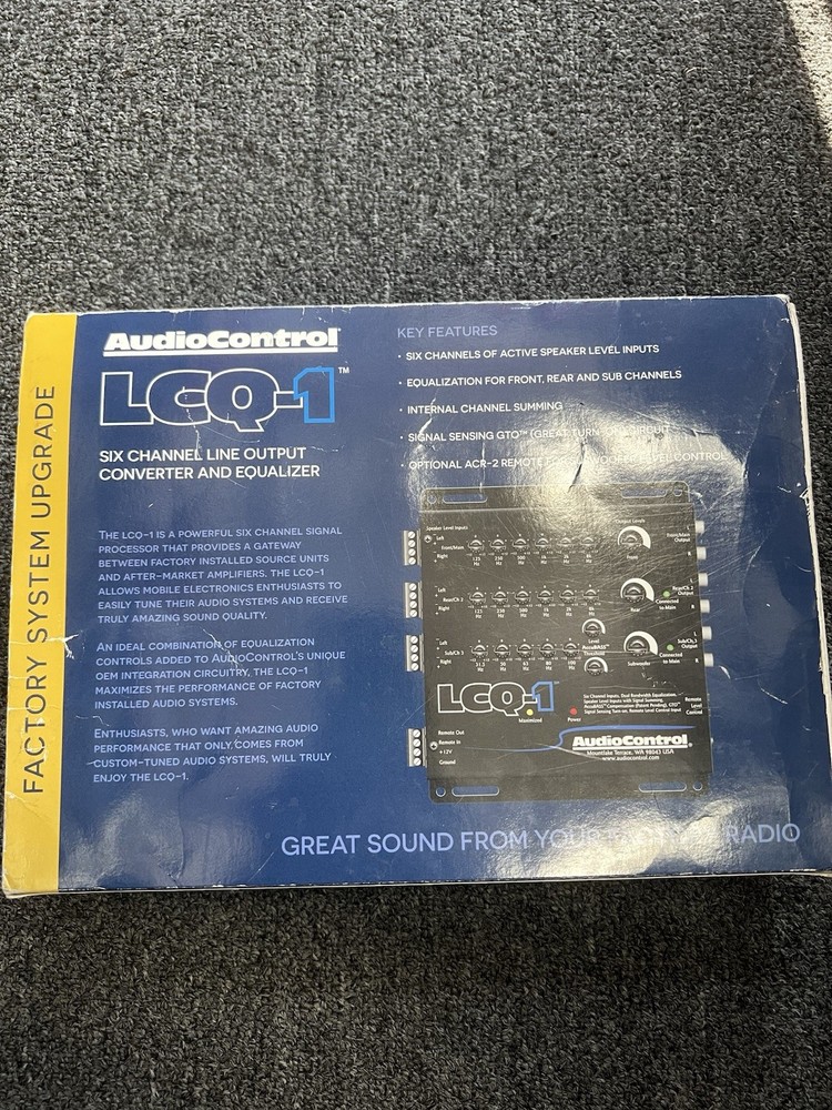 AudioControl LCQ-1 6 Channel Output Converter Sound Processor Equalizer