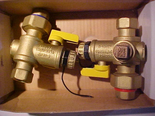 Webstone 3/4 inch Tankless Water Heater Service& Isolation Valves E-X-P