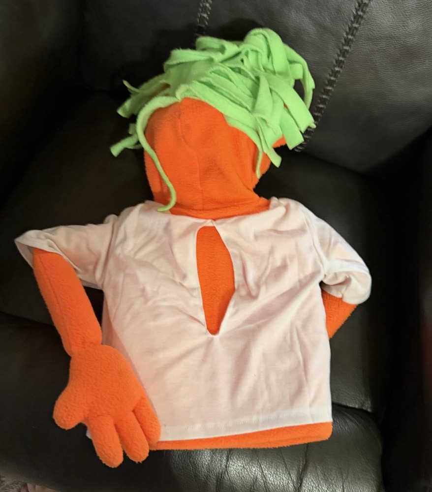 Vintage Custom Puppets Hand puppet Black Light 19”