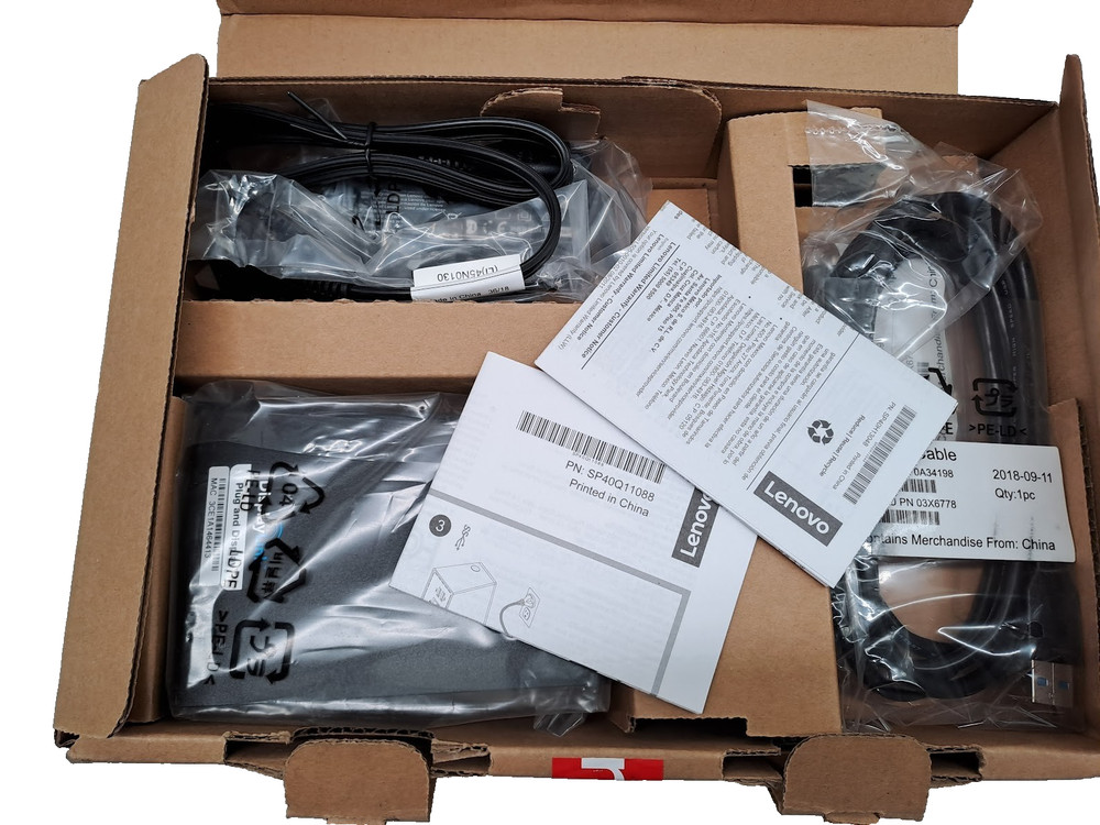 LENOVO THINKPAD USB 3.0 BASIC DOCK P/N 40AA0045US