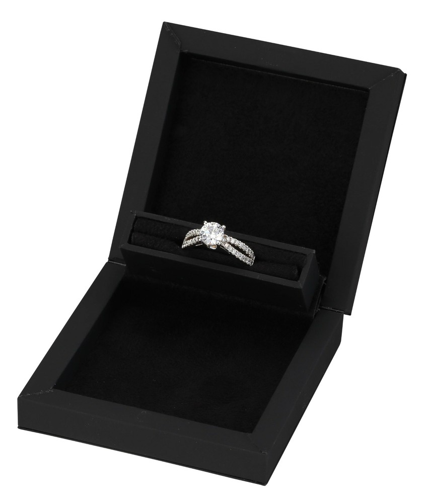 Slim Hidden Proposal Engagement Ring Box - Luxurious