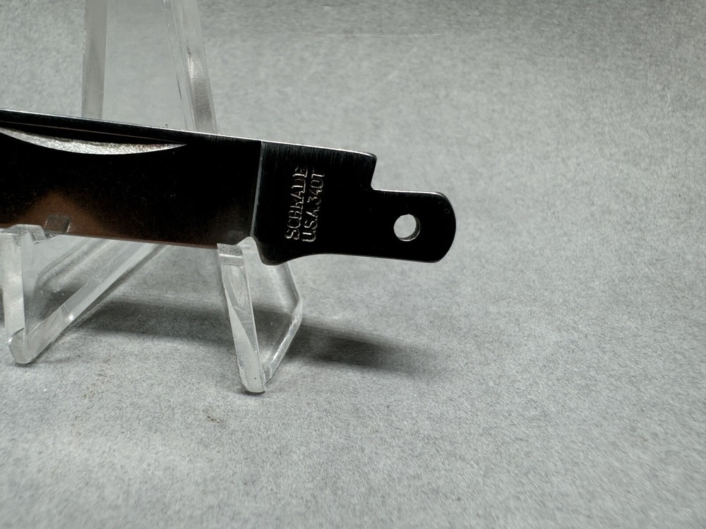 Schrade Knife Replacement UNSHARPENED Stainless Clip Point 2 1/8" Blade USA MADE