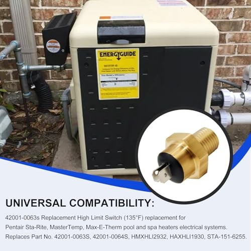 42001-0063S High Limit Switch Replacement for Pentair Mastertemp Sta-Rite Max