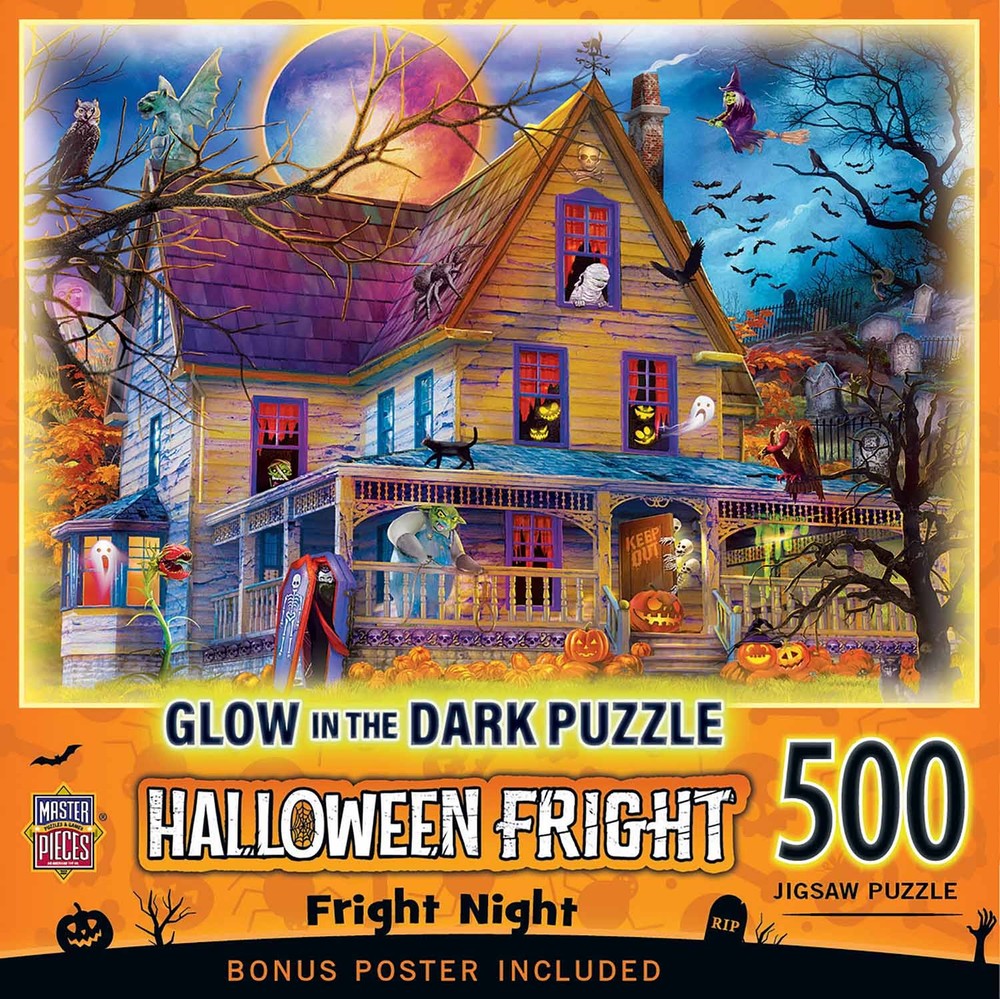 Fright Night 500-Piece Halloween Jigsaw Puzzle