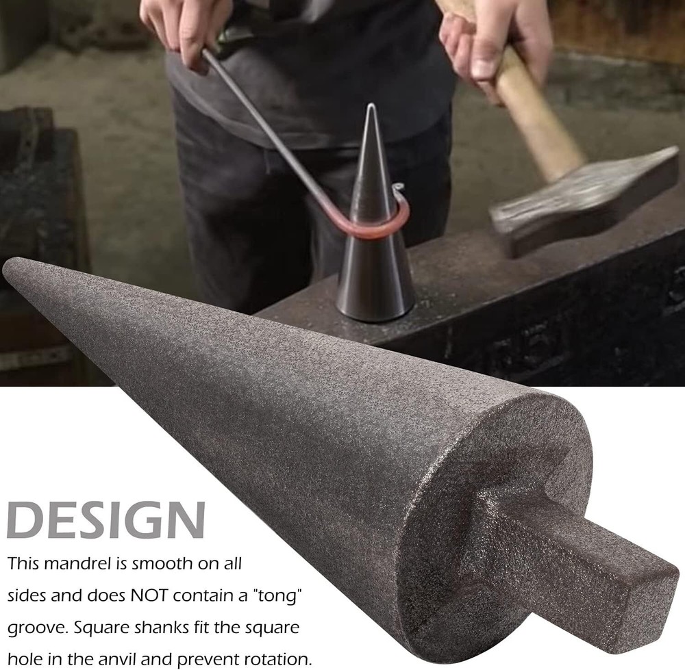 1" Blacksmith Anvil Mandrel Metal Forming Cone Blacksmith Anvil Forge Vise Tool.