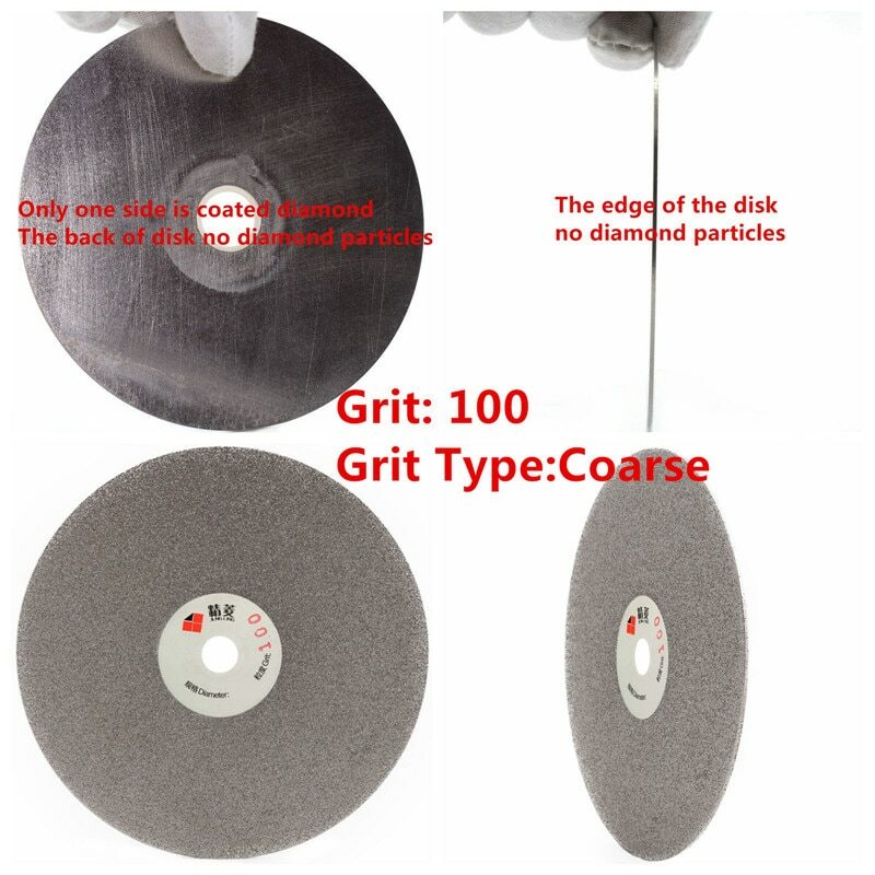 4" in Grit 80-3000 Diamond Grinding Discs Flat Lap Disk Lapidary Tools for Stone