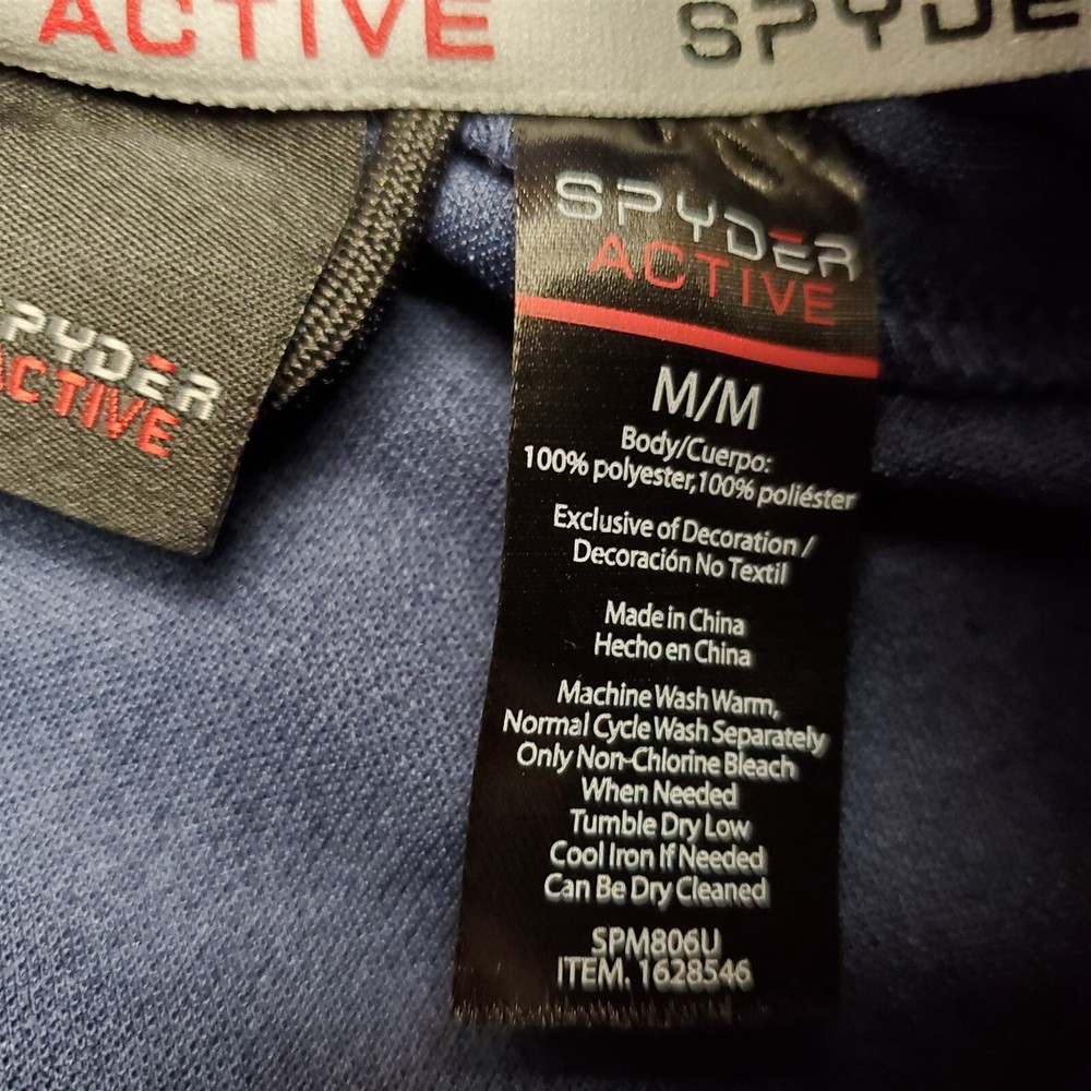 Spyder Jacket Mens Medium Blue Active Proweb Full Zip Outdoors Casual Jacket