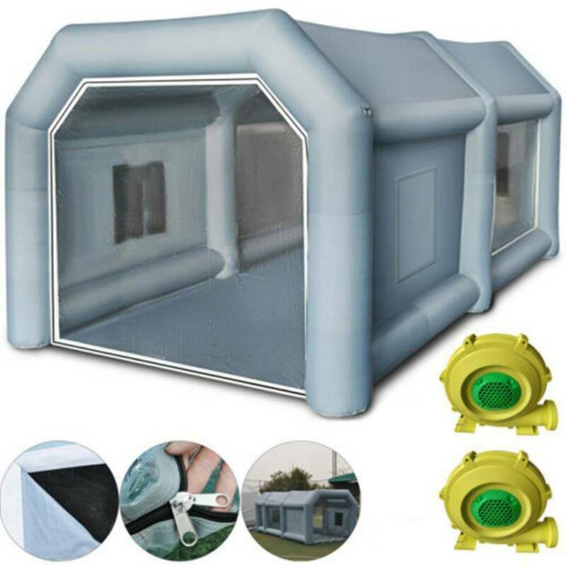 Inflatable Spray Booth Paint Tent Car Paint Capacious Filter System With Blowers