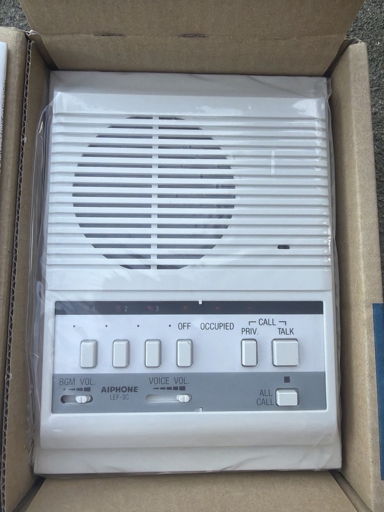 Aiphone LEF-3C Open Voice Selective Call Intercom New Open Box
