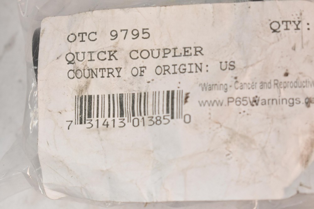 OTC 9795 Hydraulic Quick Coupler Socket Only 10K PSI Stainless Fitting Made USA
