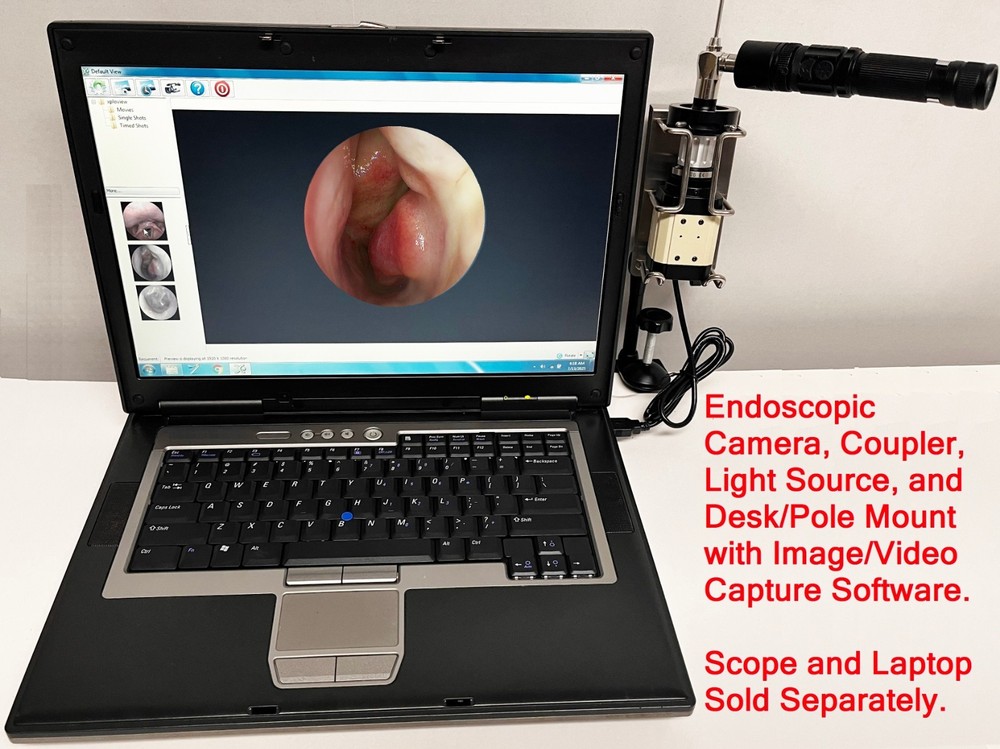 Rigid Endoscope Endoscopy Sinuscope HD USB Camera+Coupler+LED Light Source+Mount