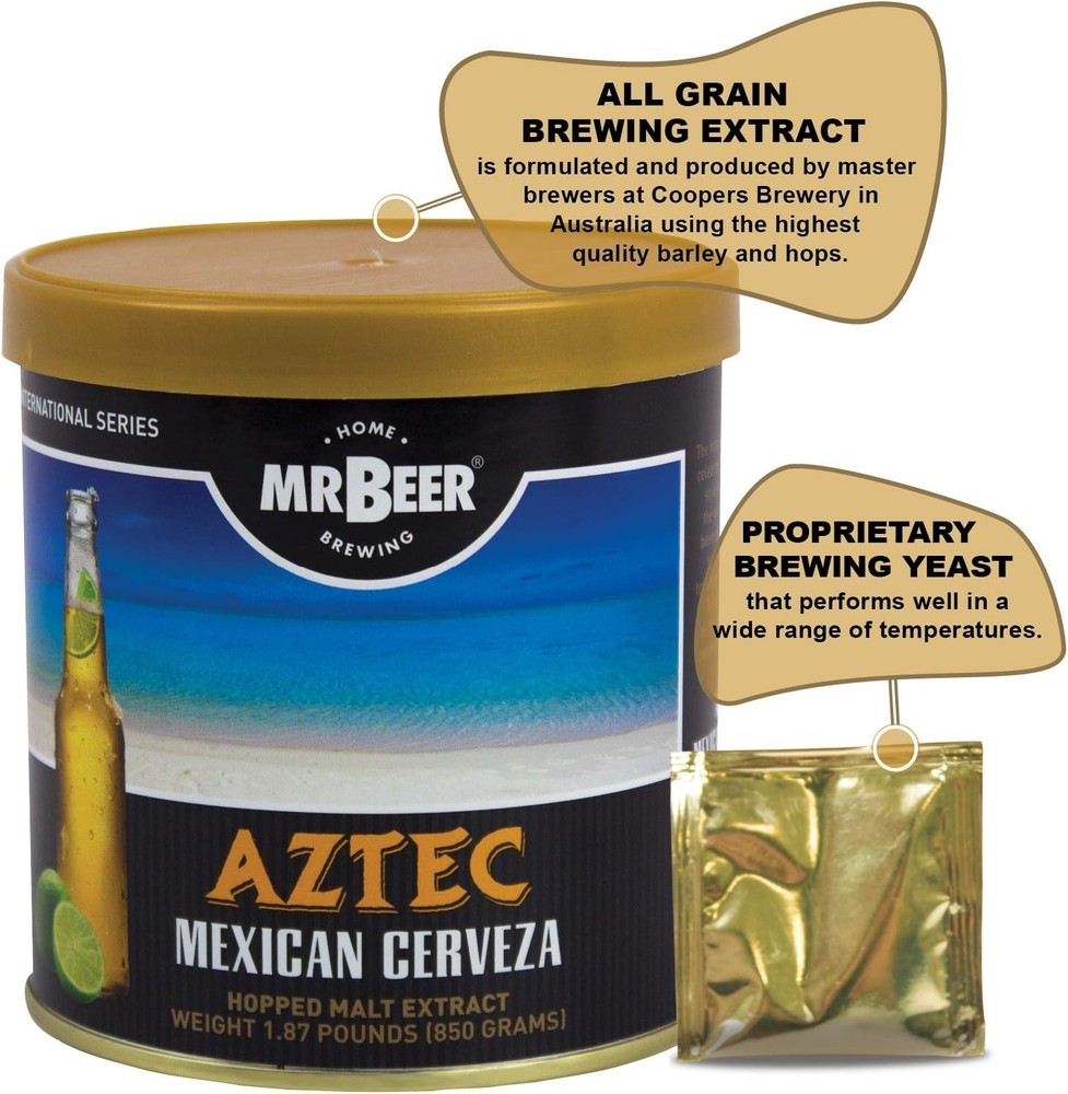Aztec Mexican Cerveza 2 Gallon Homebrewing Refill