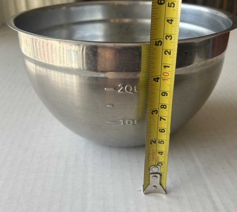 Stainless Steel 3 Quart Mixing Bowl