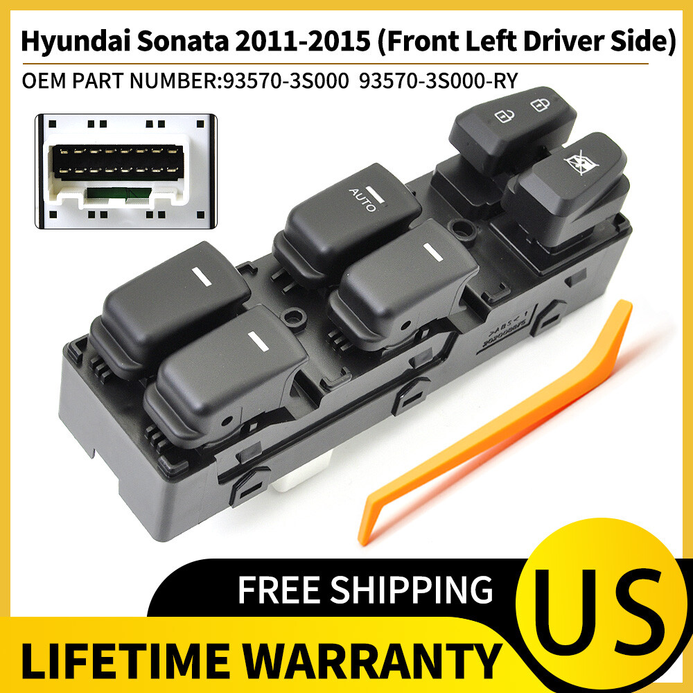 For 2011-2015 Hyundai Sonata Front Left Driver Side Master Power Window Switch