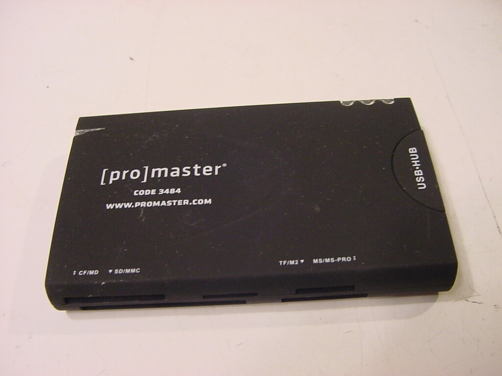 PROMASTER CODE 3484 USB 2.0 COMBO CARD READER ALL IN 1 CARD READER WITH USB