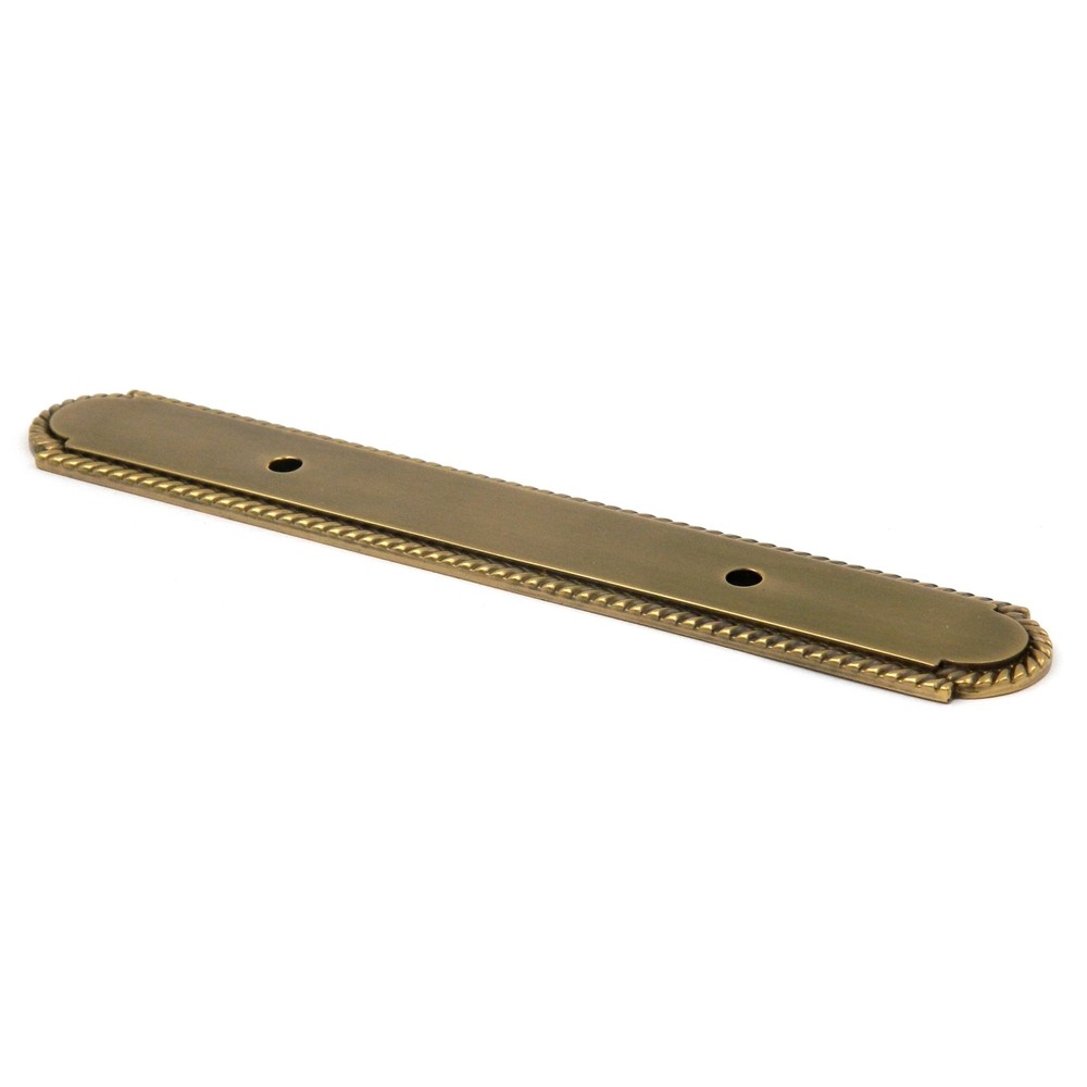Belwith Sherwood Antique Solid Brass 3"cc Cabinet Handle Pull Backplates P109