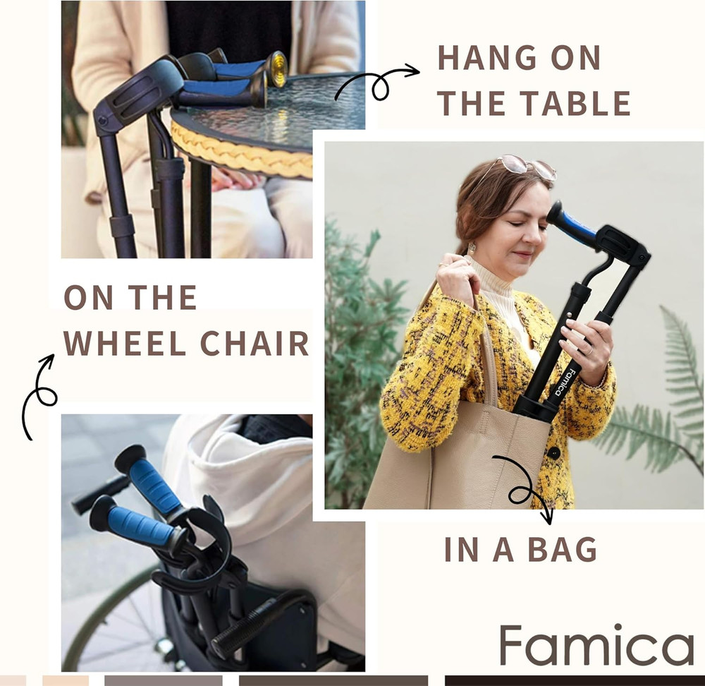 Award-Winning Flexicrutch - Portable, Adjustable, Lightweight Forearm Crutches