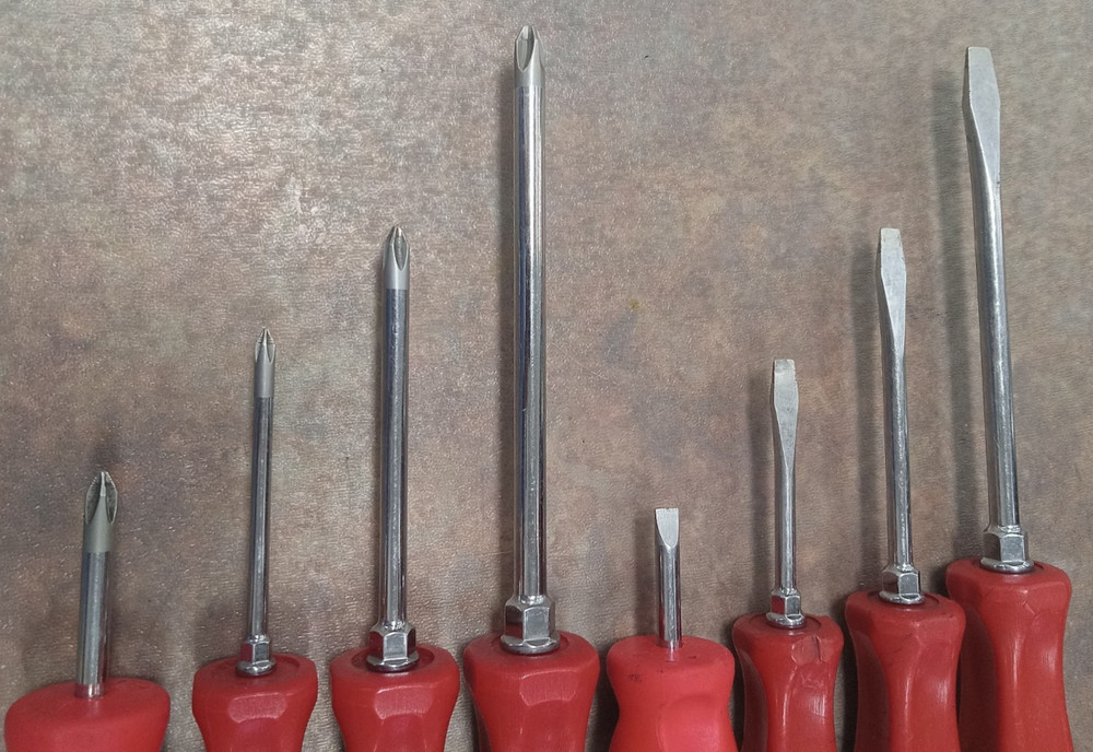 Snap-on 8pc (4) Flathead (4) Philips Head Screwdriver Set