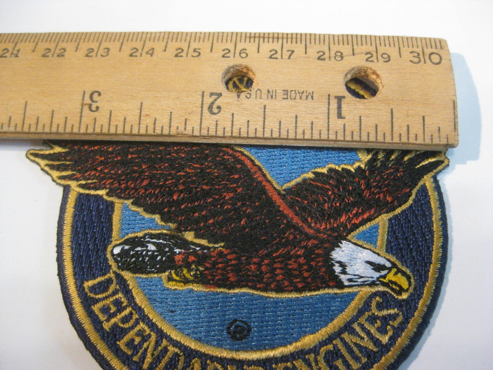 Original Pratt & Whitney Dependable Engines Eagle Patch Brand New