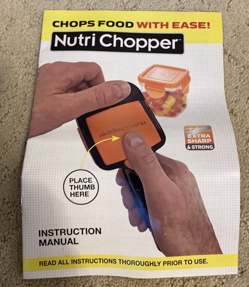 Nutri Chopper As Seen on TV