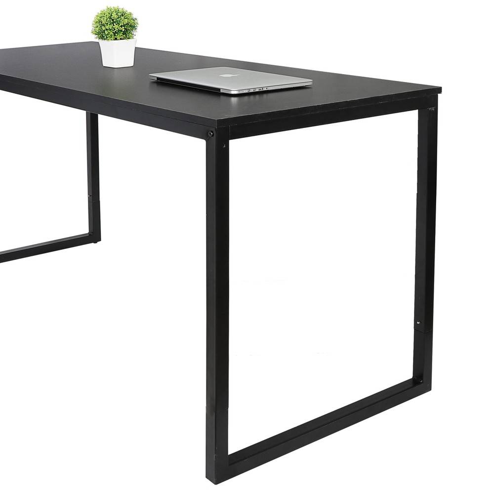 Computer Desk 55" Large Laptop PC Study Writing Table Simple Office Desk Black