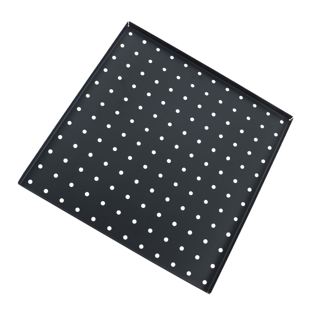 4 Pack Metal Pegboards Peg Boards Wall Organizer Panel Storage Hanger Tool Black