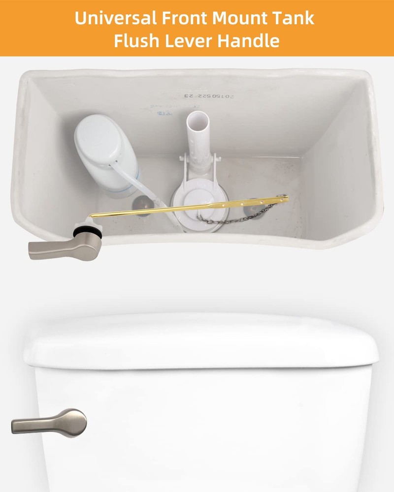 Universal Front Mount Toilet Handle Tank Flush Lever Replacement Handle Toilets