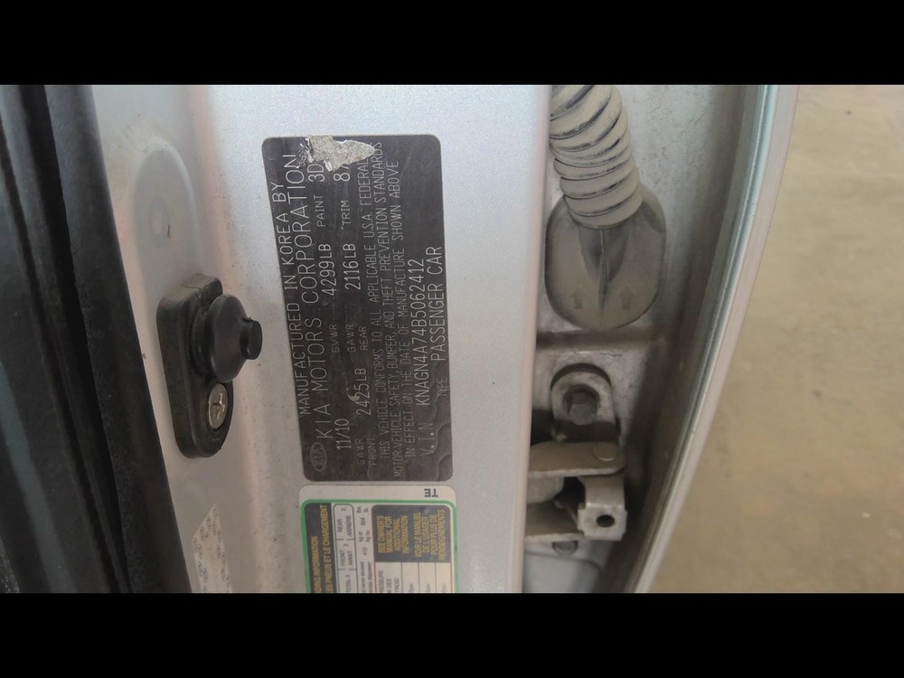 Used Headrest fits: 2011 Kia Optima Grade A