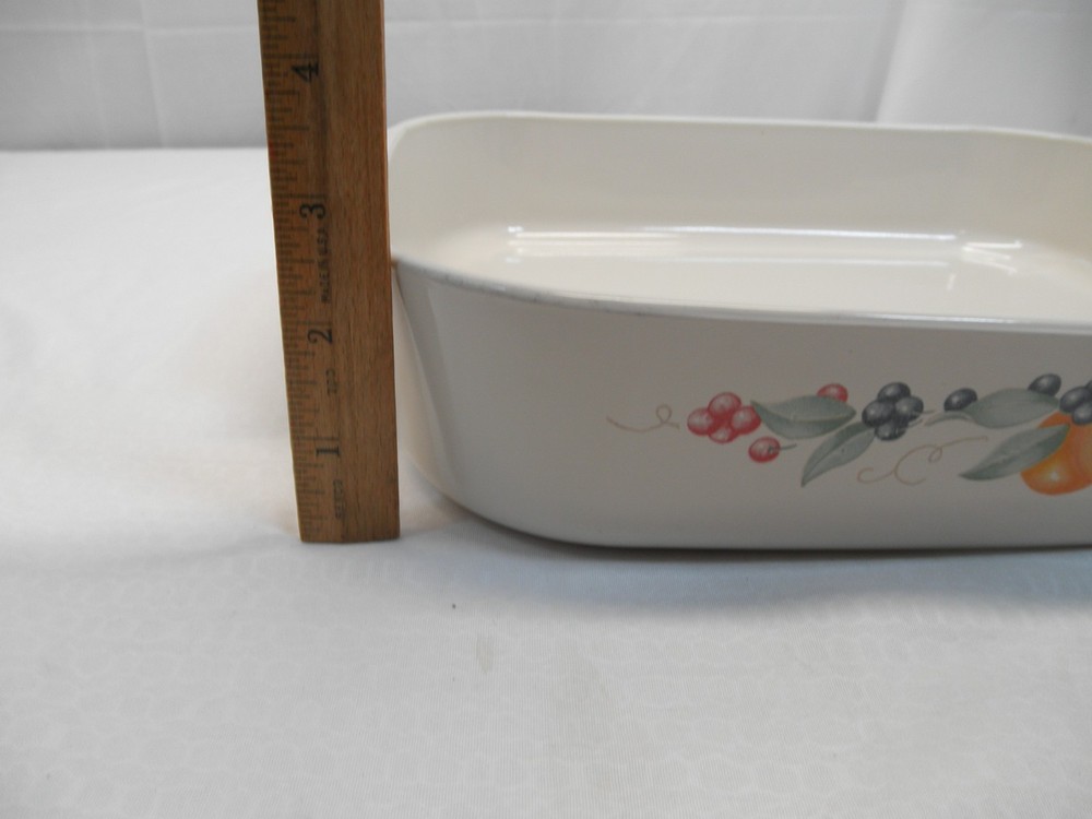 Corningware Abundance Rectangular Lasagna Baker Roast Dish Cream Color