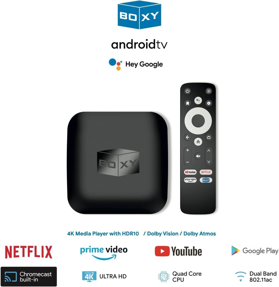 Compact Streaming Media Player with Dolby Vision & Atmos - Android TV 11 Support
