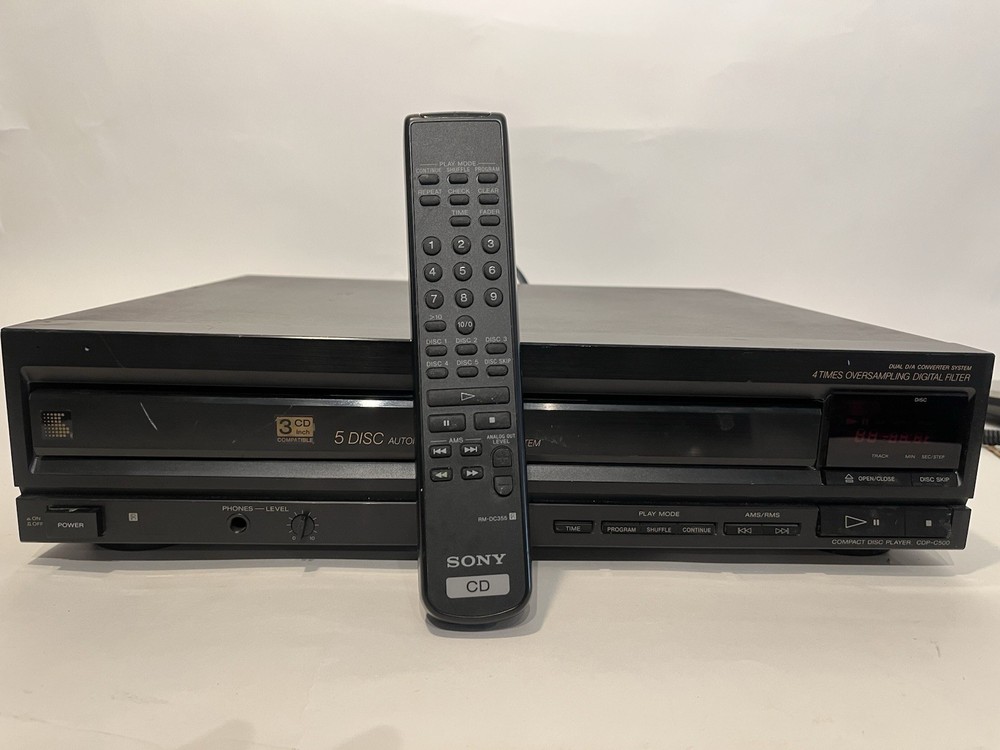 Sony CDP-C500 5 Disc CD Changer / Player - Tested REFURBISHED -SEE DESCRIPTION