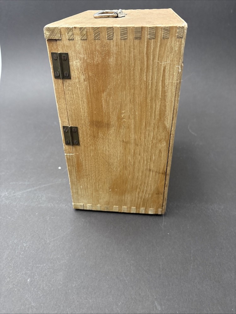 Vintage Precision Optical Co. Microscope Model 500 with CASE +LIGHT + Slides