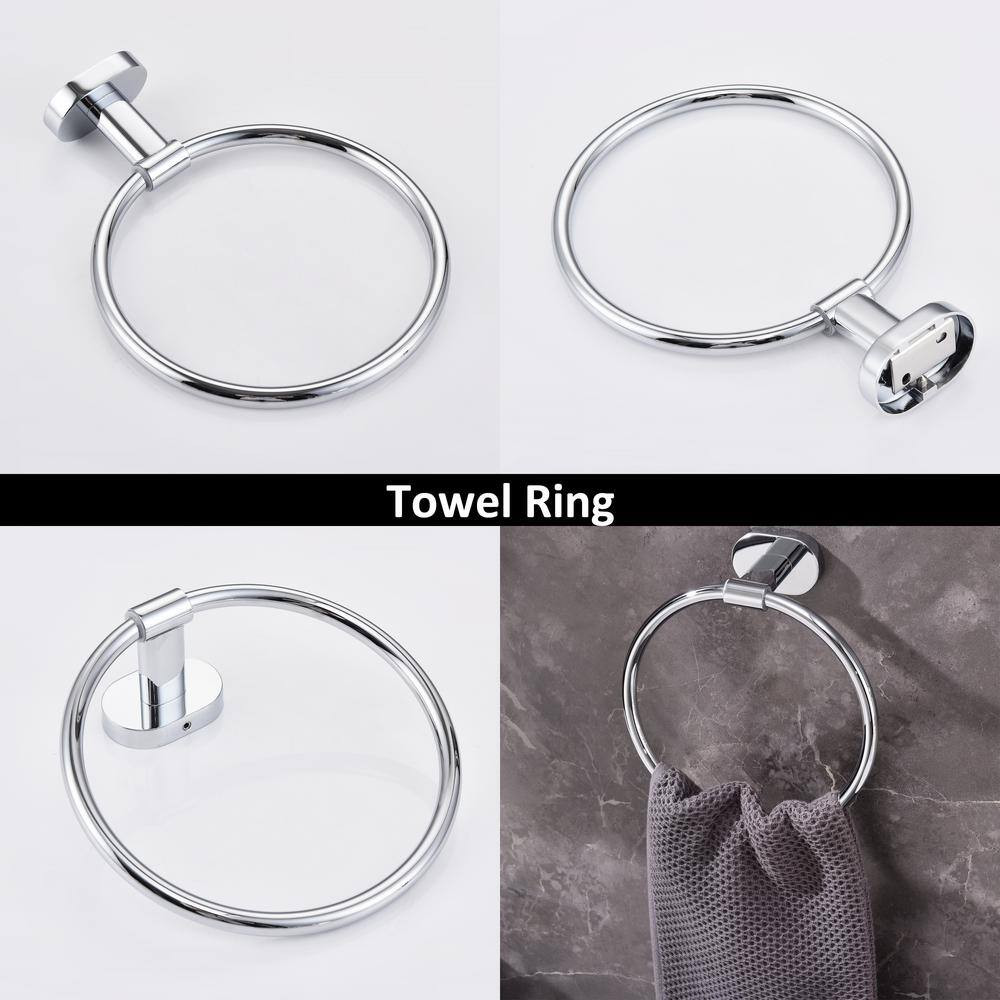 2-Piece Bath Hardware Set with Mounting Hardware in Polished Chrome